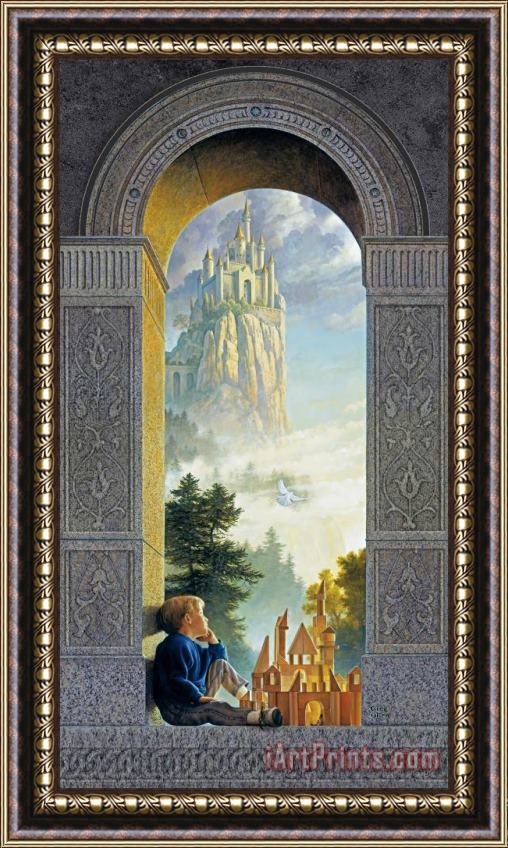 Collection 2 Castles In The Sky Framed Painting