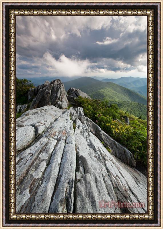 Collection 3 Dramatic Blue Ridge Mountain Scenic Framed Print