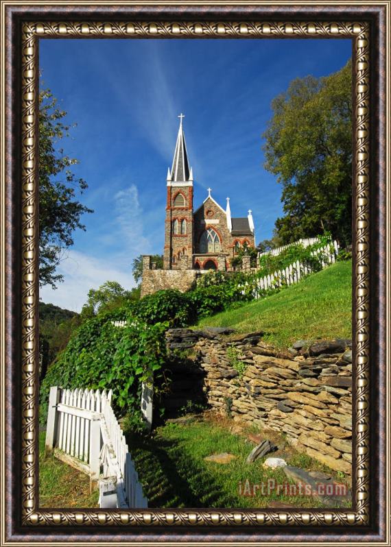 Collection 3 Historic Stone Church Harper's Ferry Framed Print