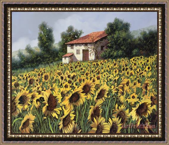 Collection 7 I Girasoli Nel Campo Framed Painting
