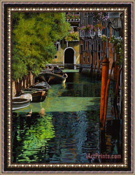 Collection 7 il palo rosso a Venezia Framed Painting