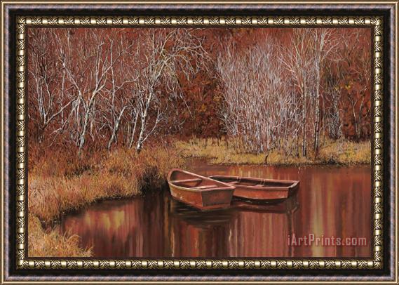 Collection 7 Le Barche Sullo Stagno Framed Painting