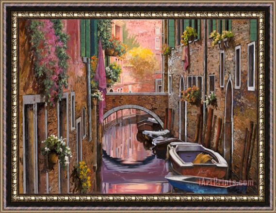 Collection 7 Mimosa Sui Canali Framed Painting