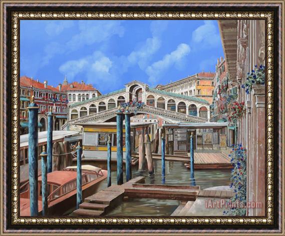 Collection 7 Rialto dal lato opposto Framed Painting
