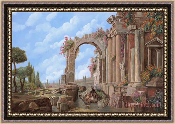 Collection 7 Roman ruins Framed Painting