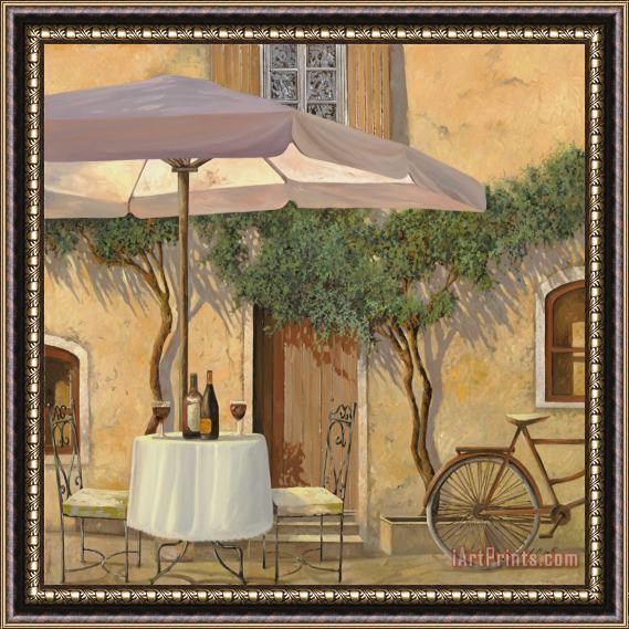 Collection 7 Un Ombra In Cortile Framed Painting
