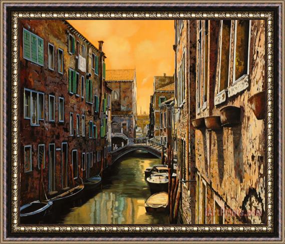Collection 7 Venezia Al Tramonto Framed Painting