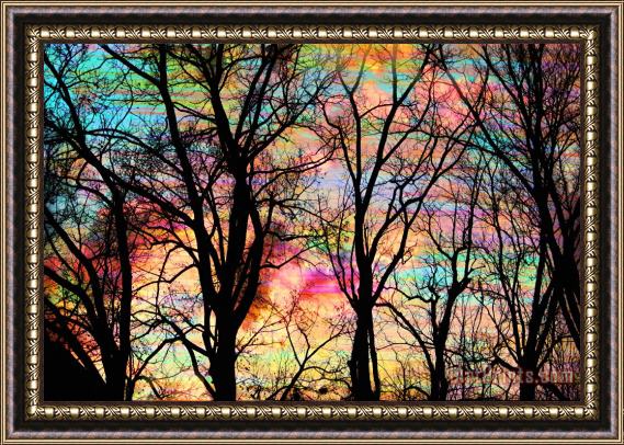 Collection 8 Cotton candy sunrise Framed Print