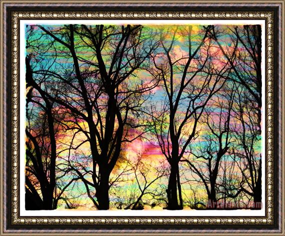 Collection 8 Cotton candy sunrise Framed Painting
