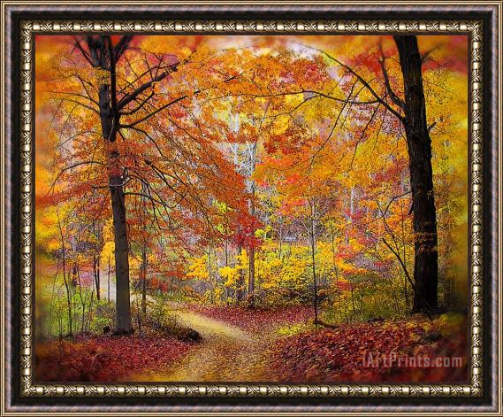 Collection 8 Soft autumn rain Framed Painting