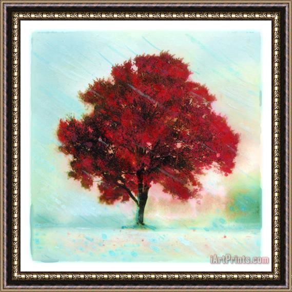 Collection 8 The red tree Framed Print