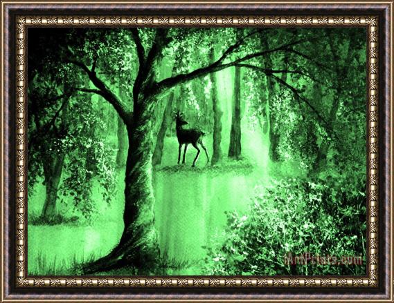 Collection 9 Emerald Forest Framed Print