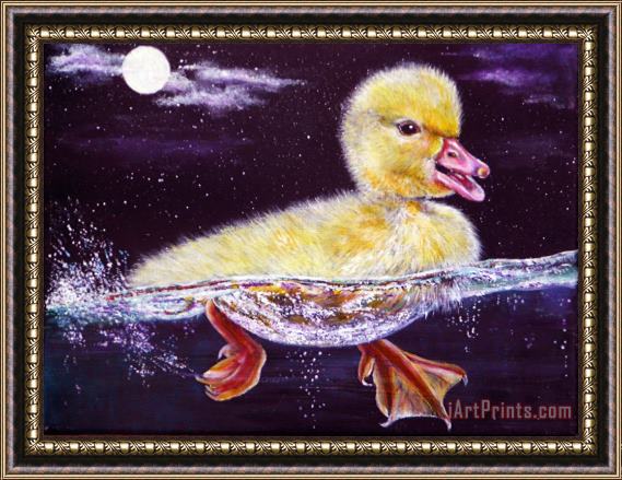 Collection 9 Midnight Swim Framed Painting