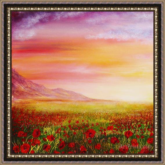 Collection 9 Poppy Meadow Framed Painting