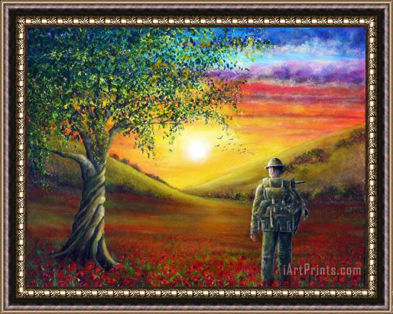 Collection 9 Remembrance Sunset Glow Framed Painting