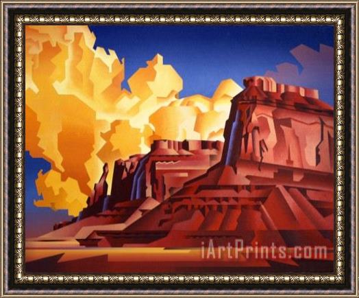 Collection Cubist Southwest Framed Painting