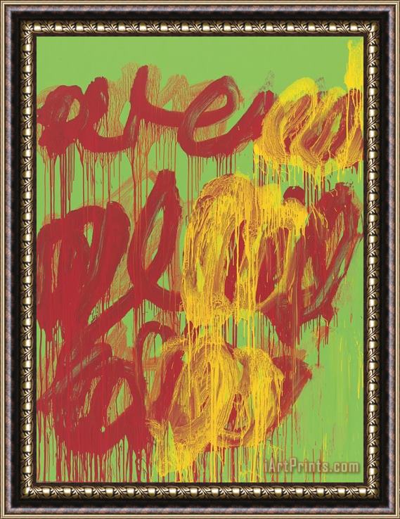 Collection Cy Twombly 2 Framed Painting