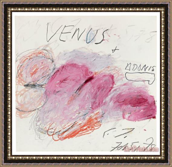 Collection Cy Twombly 3 Framed Painting