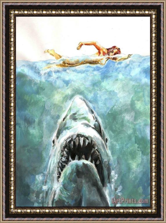 Collection Jaws Framed Painting