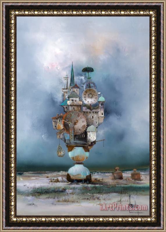 Collection Le Village Temporel by Bernard Louedin Framed Print