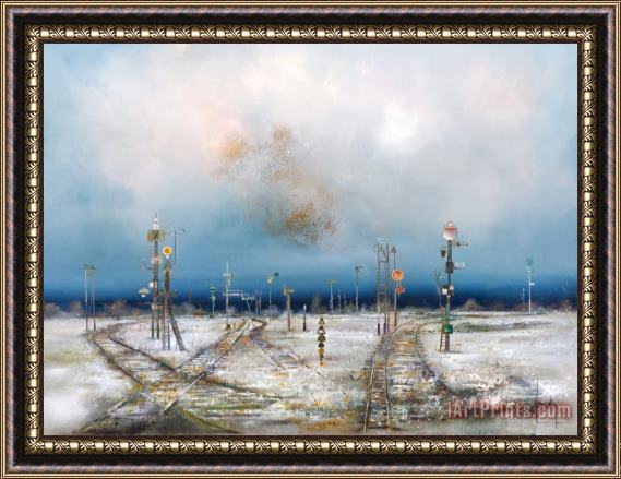 Collection Neige Des Voies Ferrees Framed Print