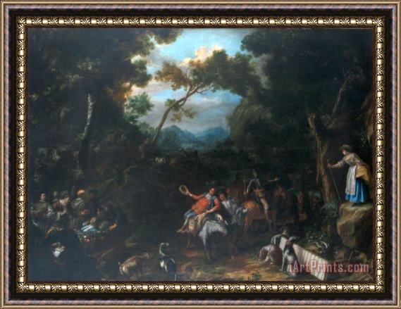 Collection The Story of Shepherds Grisostomo And Marcela Framed Painting