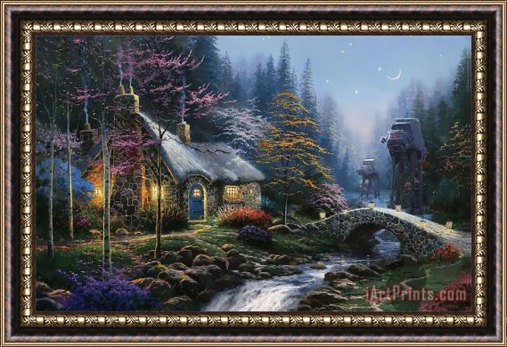 Collection War on Kinkade Framed Painting
