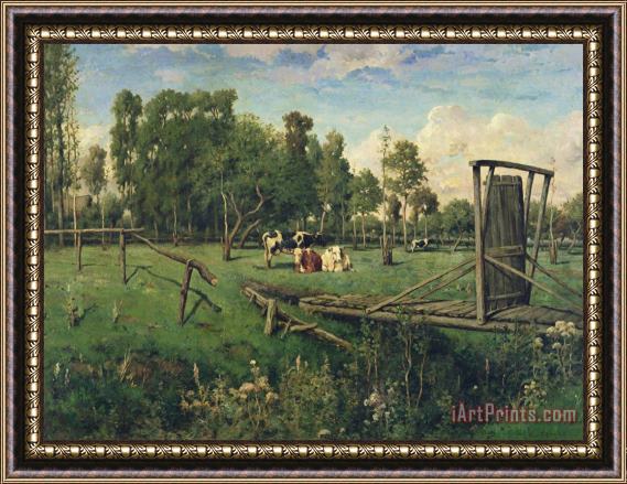 Constant-Emile Troyon A Pasture in Normandy Framed Painting