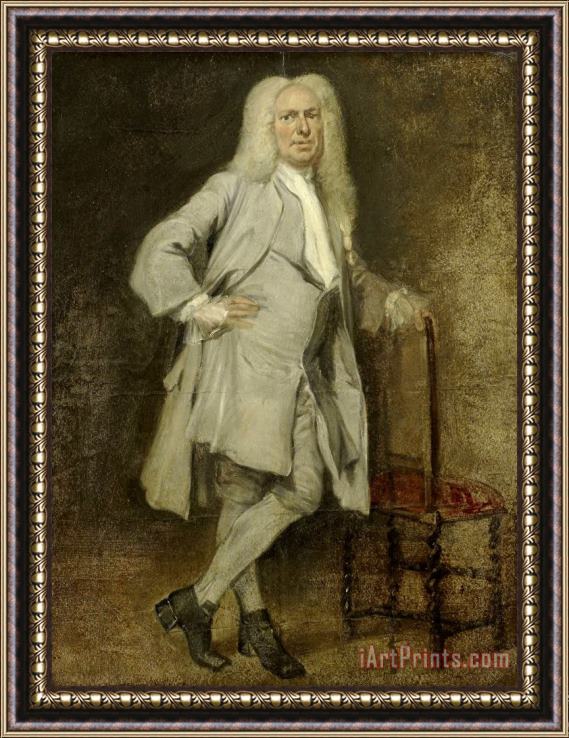 Cornelis Troost Portrait of Jan Lepeltak, Timber Merchant in Amsterdam, Regent of The Aalmoezeniersweeshuis Orphanage Framed Painting