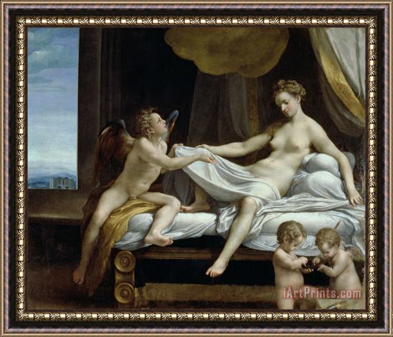 Correggio Danae Framed Painting