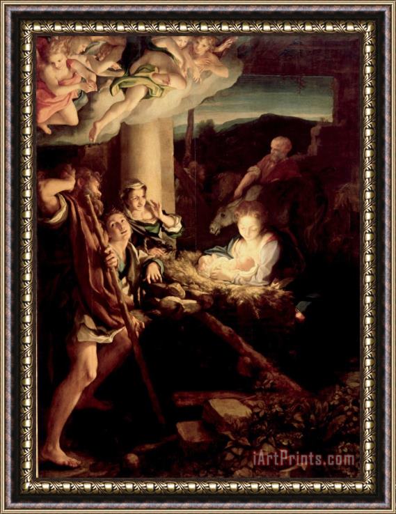 Correggio The Holy Night Framed Print