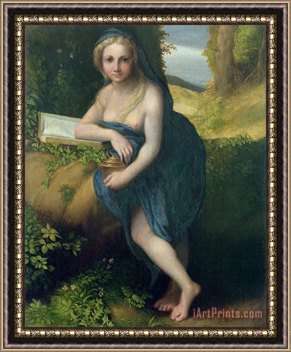 Correggio The Magdalene Framed Painting