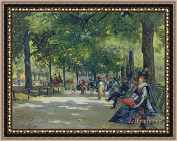 Count Girolamo Pieri Nerli Hyde Park - London Framed Print