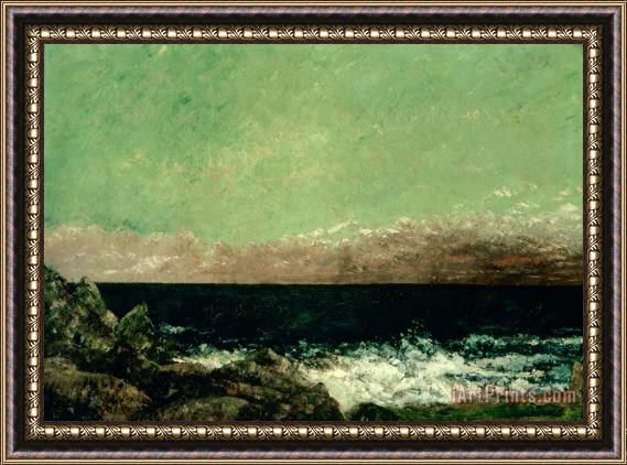 Courbet, Gustave The Mediterranean Framed Painting