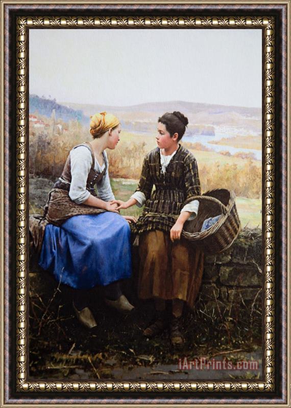 Daniel Ridgway Knight The First Grief, 1892 Framed Painting
