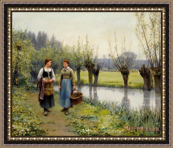 Daniel Ridgway Knight The Meadows in May Framed Painting