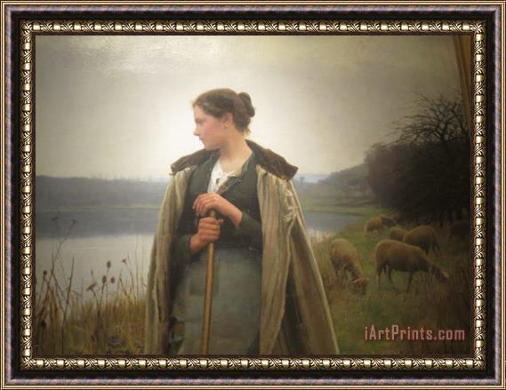 Daniel Ridgway Knight The Shepherdess Framed Print