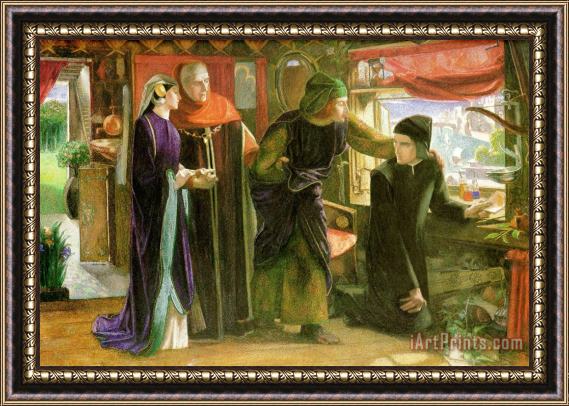Dante Gabriel Rossetti The First Anniversary of The Death of Beatrice Framed Print