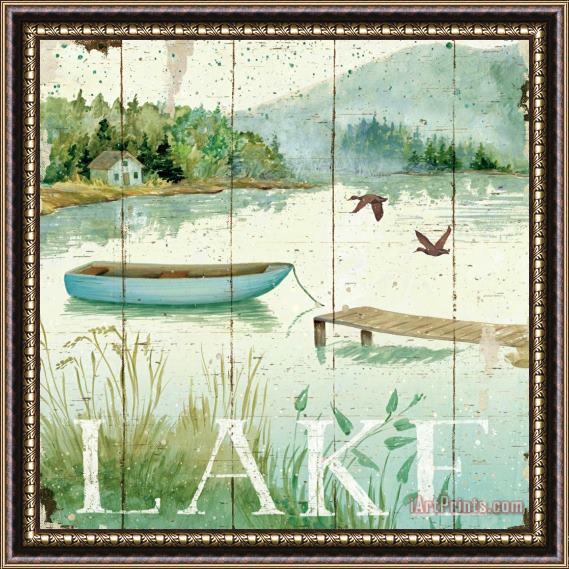 Daphne Brissonnet Lakeside II Framed Painting