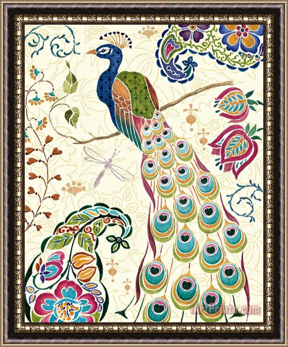 Daphne Brissonnet Peacock Fantasy III Framed Print