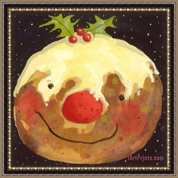 David Cooke Christmas Pudding Framed Painting