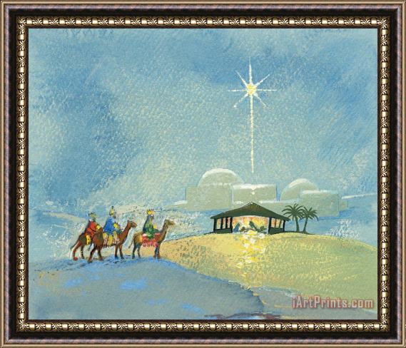David Cooke Three Wise Men Framed Painting