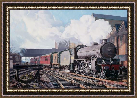 David Nolan A 'thompson' B1 Class Moving Empty Stock On A Cold February Morning Framed Print