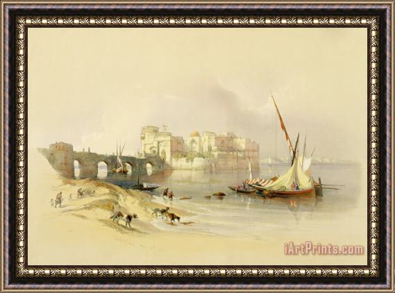 David Roberts Citadel Of Sidon Framed Painting