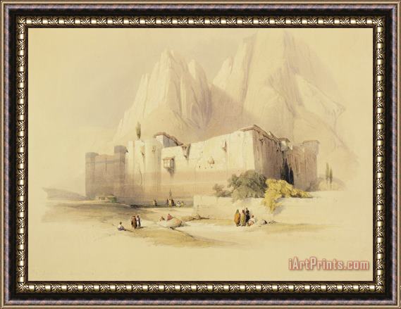 David Roberts The Convent Of St. Catherine Framed Painting