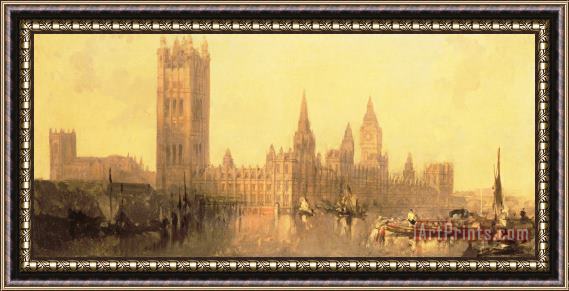 David Roberts Westminster Houses of Parliament Framed Print