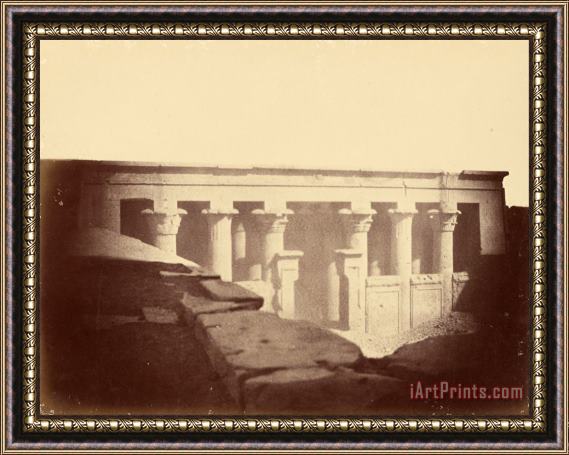 Despoineta (front View of The Main Room of The Temple of Edfu) Framed Print