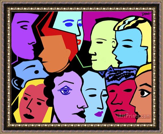 Diana Ong Color Characters Framed Print
