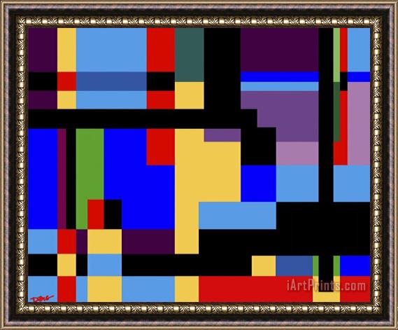 Diana Ong Color Stack Framed Painting