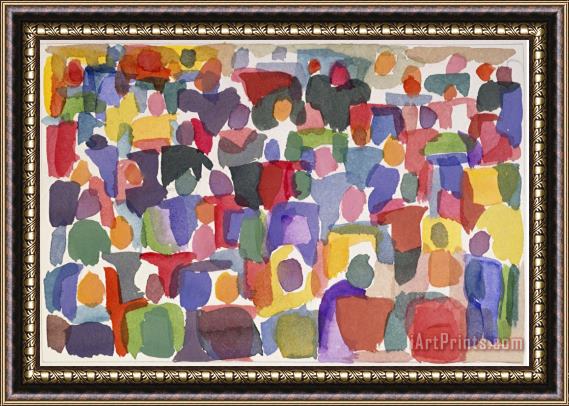 Diana Ong Crowd Iv Framed Painting